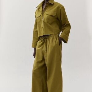 H&M NWT Wide Leg Linen Blend Pants